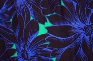 Robe motifs verts et bleus 2